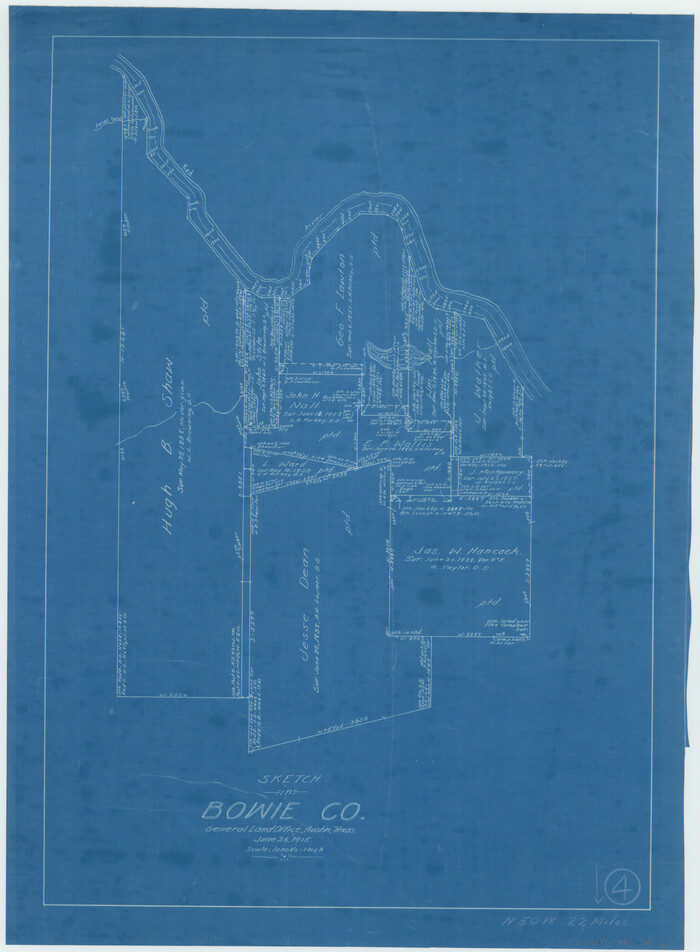 67408, Bowie County Working Sketch 4, General Map Collection