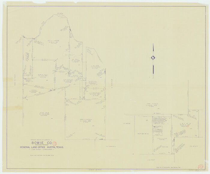 67414, Bowie County Working Sketch 10b, General Map Collection