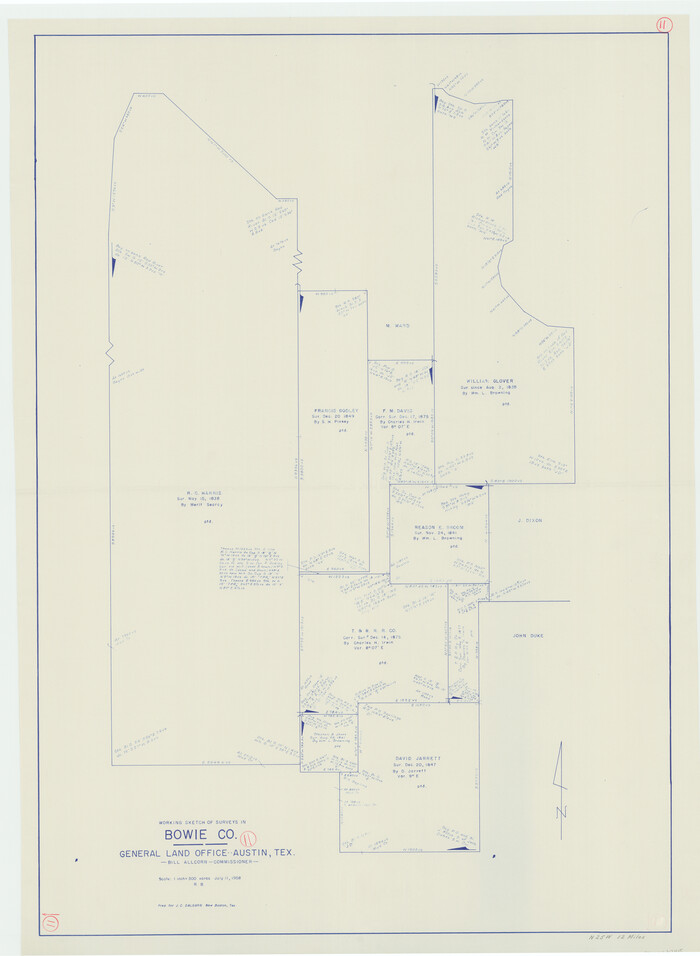 67415, Bowie County Working Sketch 11, General Map Collection