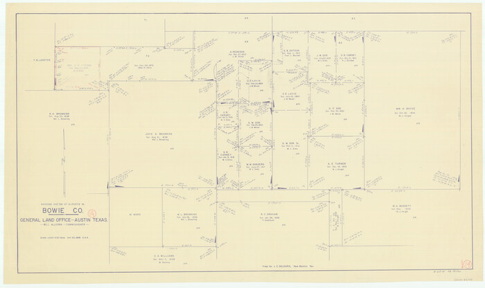 67418, Bowie County Working Sketch 14, General Map Collection