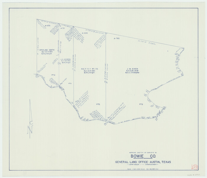 67427, Bowie County Working Sketch 23, General Map Collection