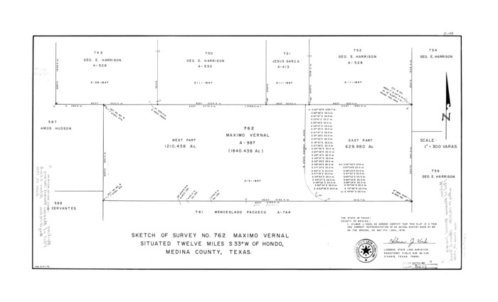6743, Medina County Rolled Sketch 9, General Map Collection