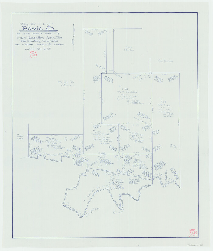 67430, Bowie County Working Sketch 26, General Map Collection
