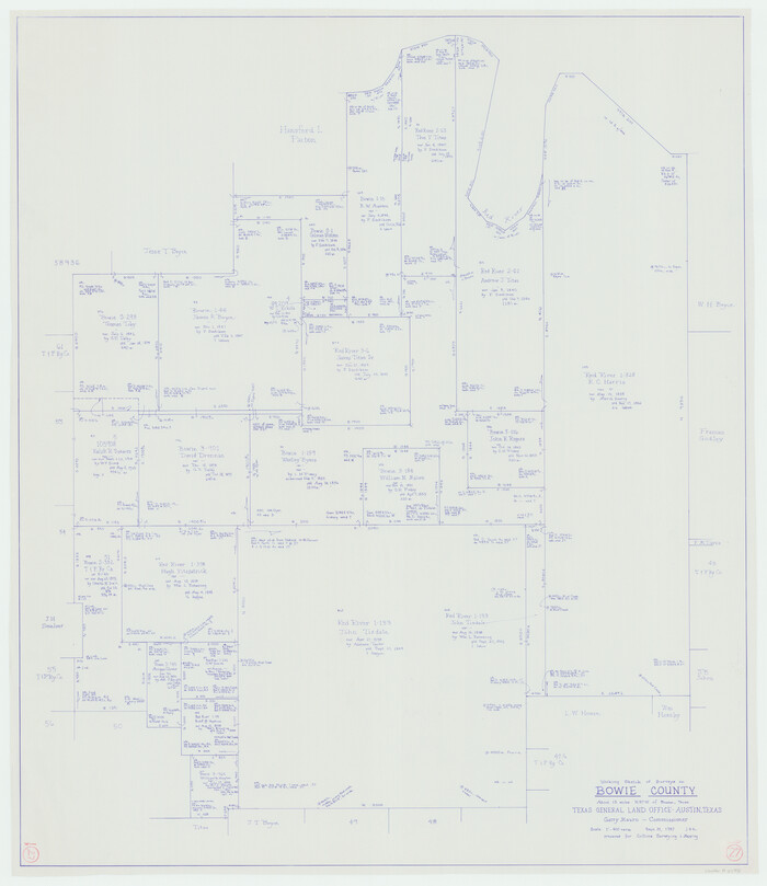 67431, Bowie County Working Sketch 27, General Map Collection