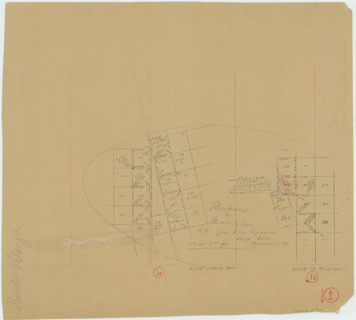 67461, Borden County Working Sketch 1a and 1b, General Map Collection