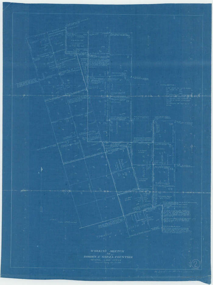 67462, Borden County Working Sketch 2, General Map Collection