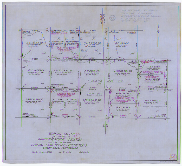 67464, Borden County Working Sketch 4, General Map Collection