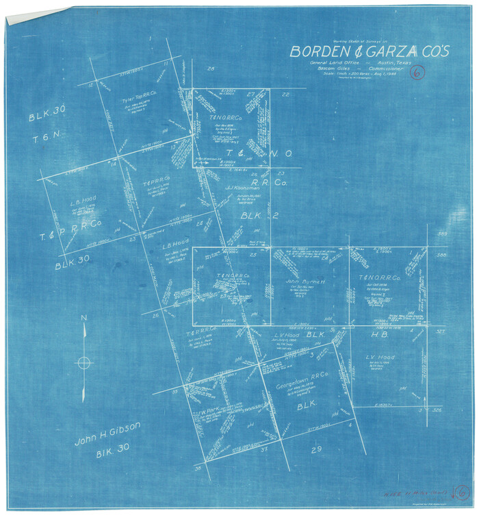 67466, Borden County Working Sketch 6, General Map Collection