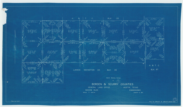 67469, Borden County Working Sketch 9, General Map Collection