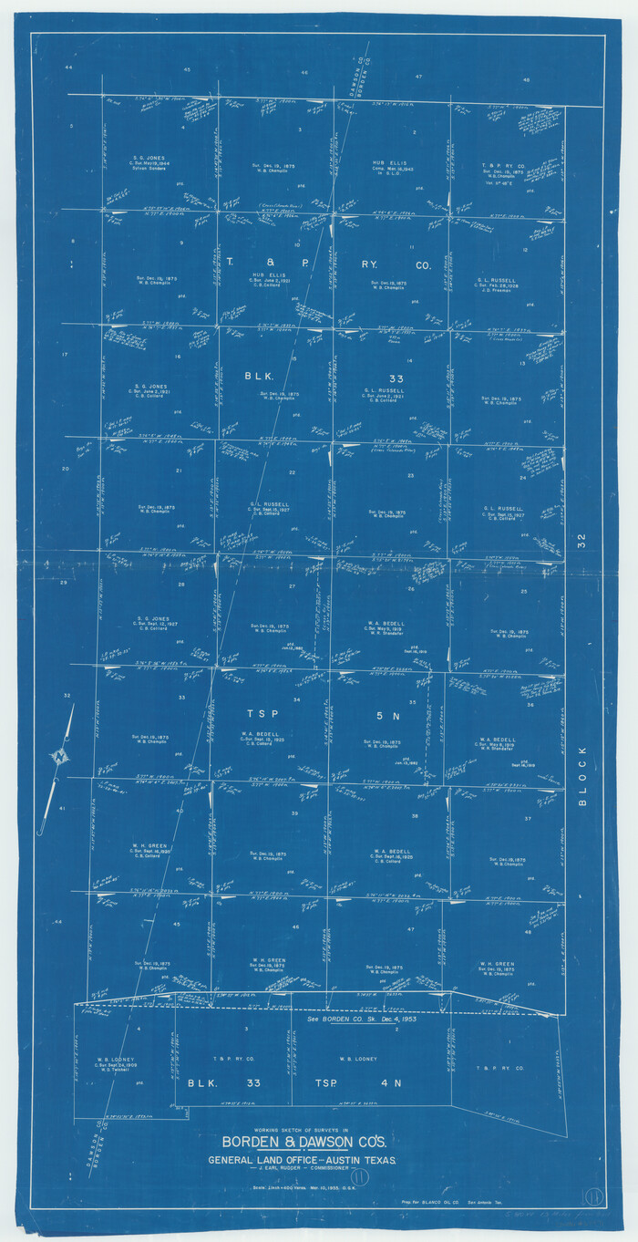 67471, Borden County Working Sketch 11, General Map Collection