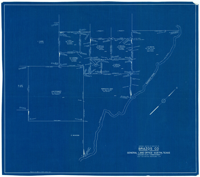 67477, Brazos County Working Sketch 2, General Map Collection