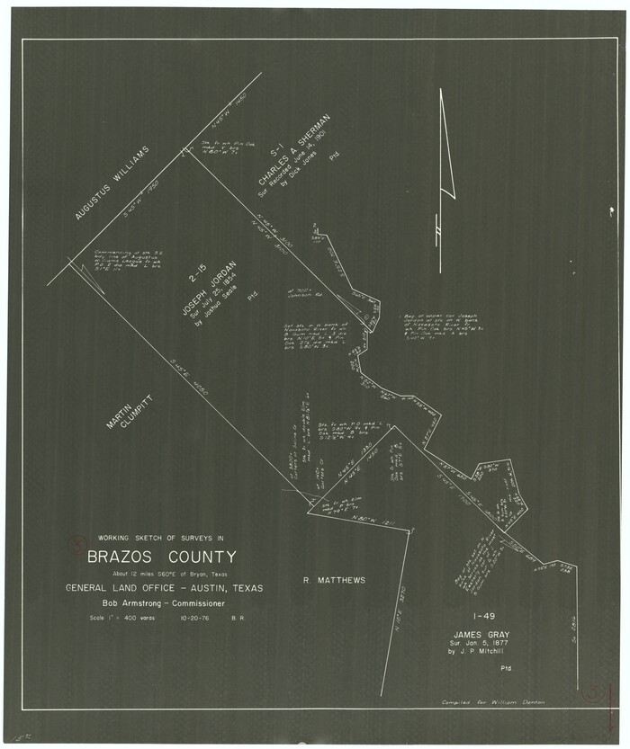 67478, Brazos County Working Sketch 3, General Map Collection