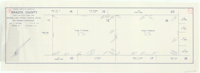 67482, Brazos County Working Sketch 7, General Map Collection