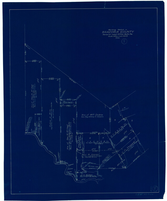 67493, Brazoria County Working Sketch 8, General Map Collection