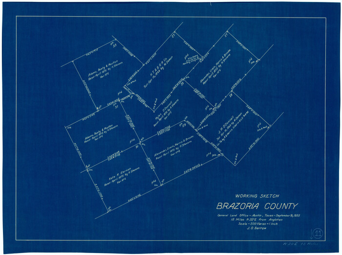 67496, Brazoria County Working Sketch 11, General Map Collection