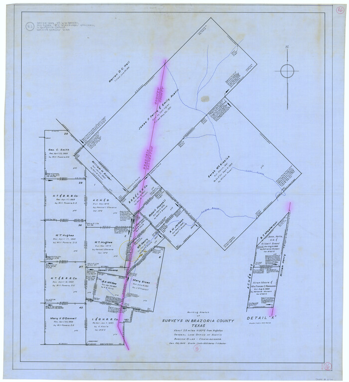 67501, Brazoria County Working Sketch 16, General Map Collection