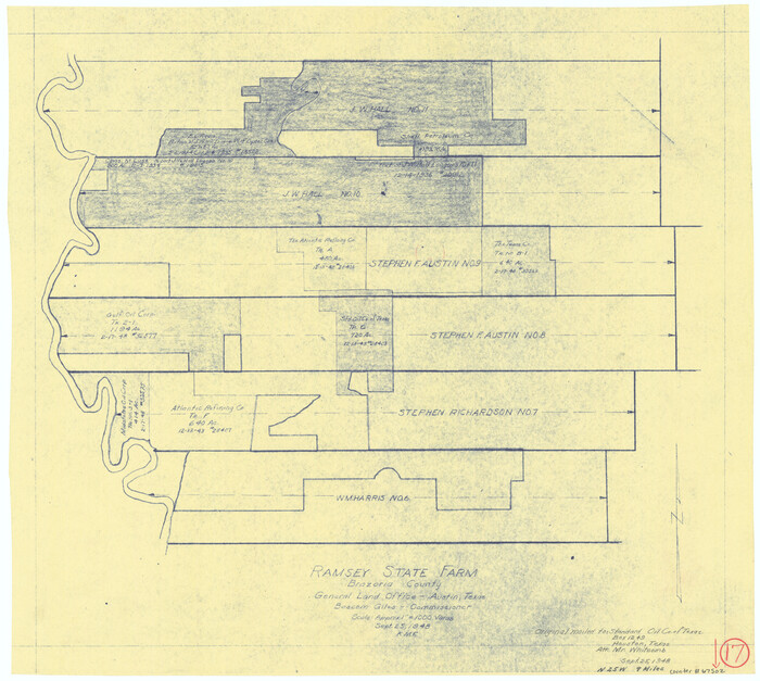 67502, Brazoria County Working Sketch 17, General Map Collection