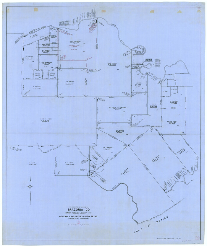 67504, Brazoria County Working Sketch 19, General Map Collection