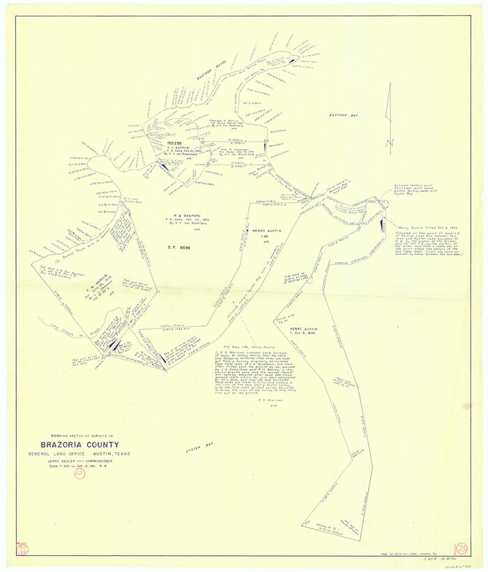 67508, Brazoria County Working Sketch 23, General Map Collection