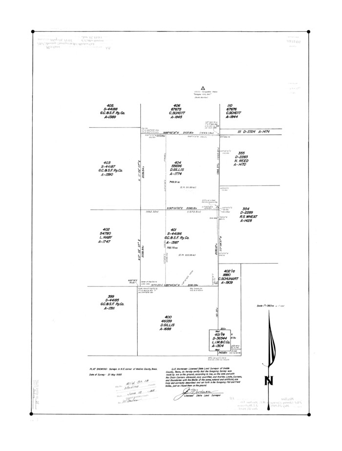6751, Medina County Rolled Sketch 18, General Map Collection