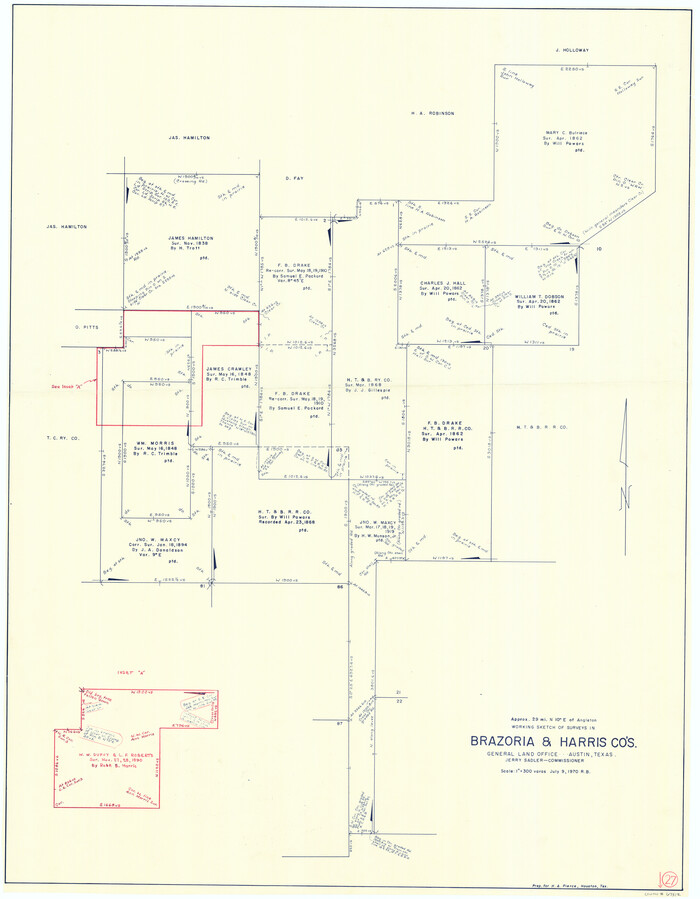 67512, Brazoria County Working Sketch 27, General Map Collection
