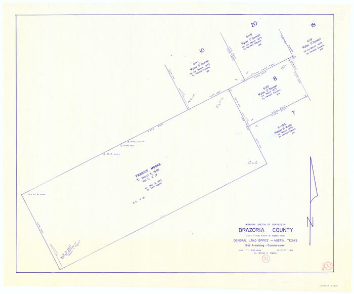 67516, Brazoria County Working Sketch 31, General Map Collection