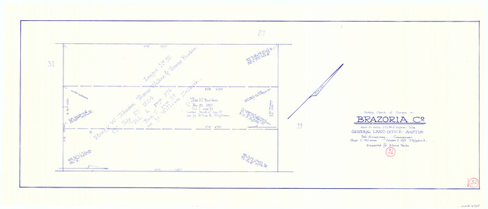 67517, Brazoria County Working Sketch 32, General Map Collection