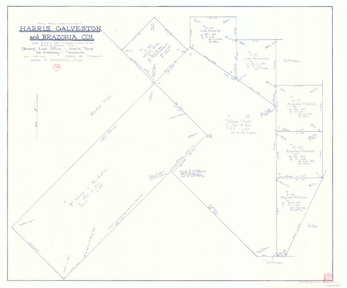 67518, Brazoria County Working Sketch 33, General Map Collection