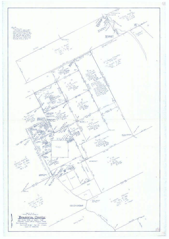 67523, Brazoria County Working Sketch 38, General Map Collection