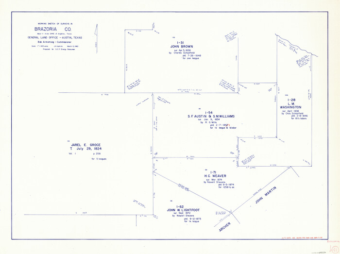 67526, Brazoria County Working Sketch 41, General Map Collection