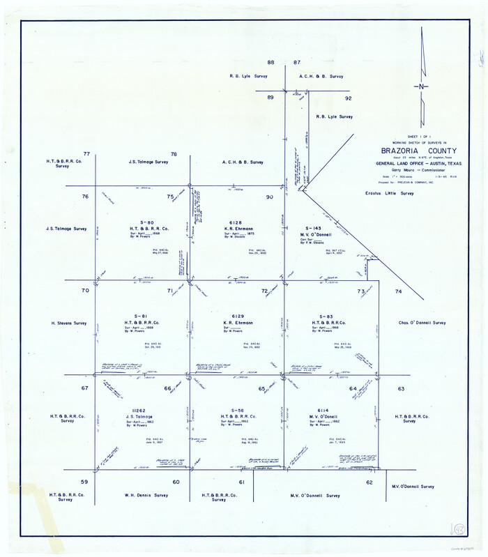 67528, Brazoria County Working Sketch 43, General Map Collection