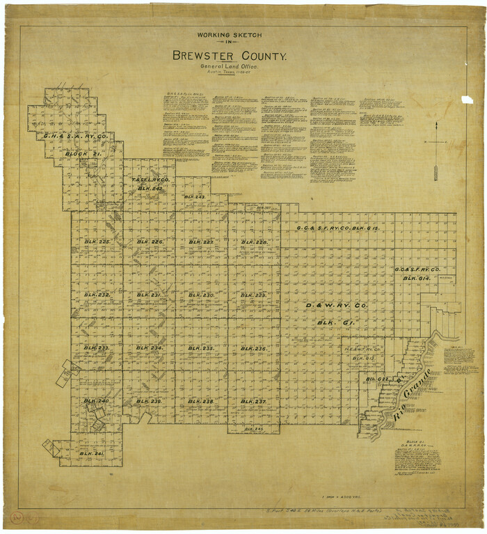 67535, Brewster County Working Sketch 2, General Map Collection