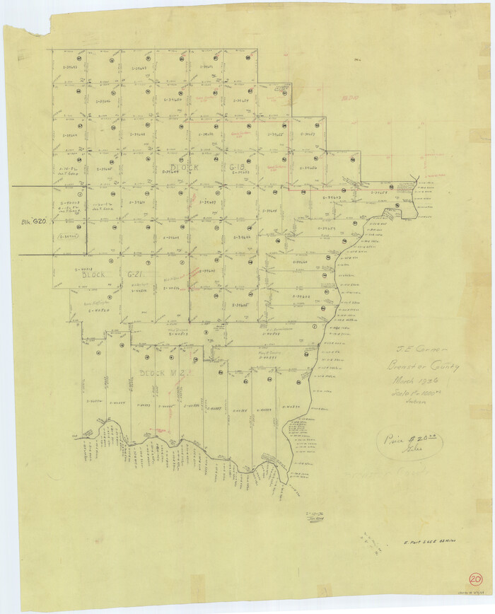 67554, Brewster County Working Sketch 20, General Map Collection