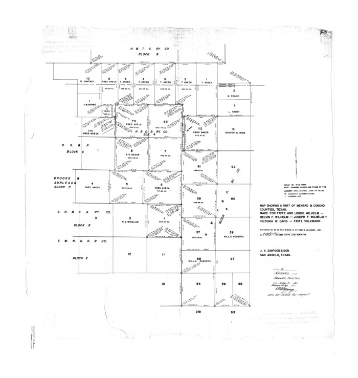 6756, Menard County Rolled Sketch 9, General Map Collection