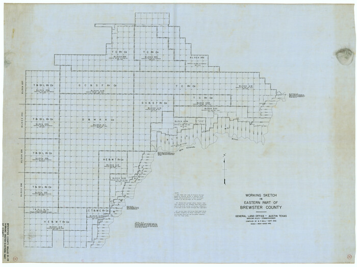 67564, Brewster County Working Sketch 30, General Map Collection