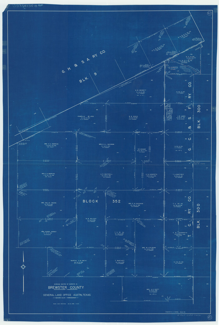 67579, Brewster County Working Sketch 45, General Map Collection