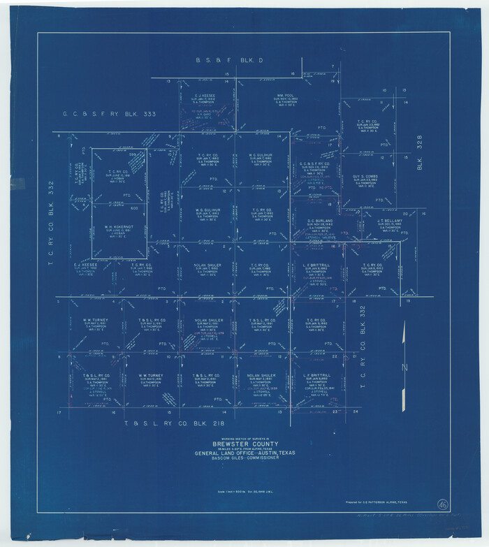 67580, Brewster County Working Sketch 46, General Map Collection