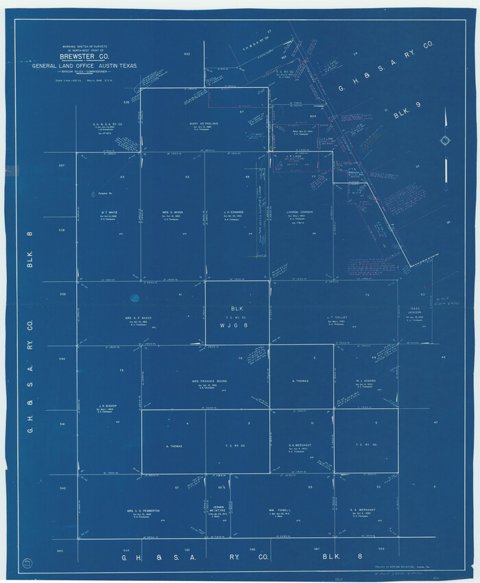 67581, Brewster County Working Sketch 47, General Map Collection