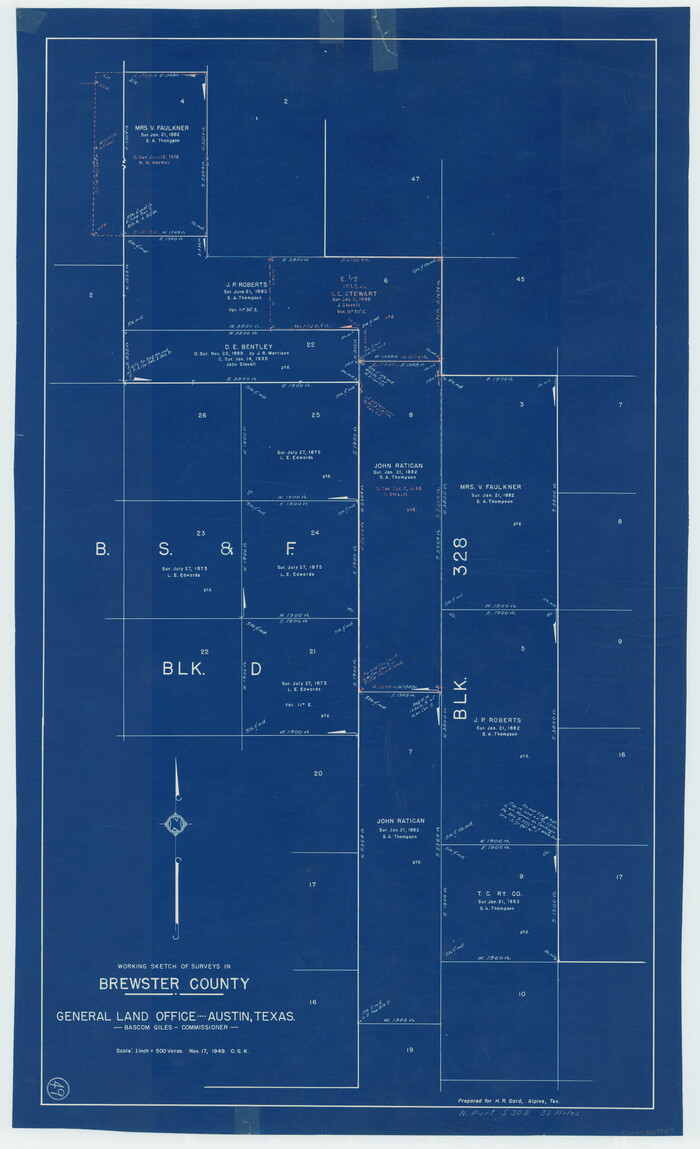 67583, Brewster County Working Sketch 49, General Map Collection