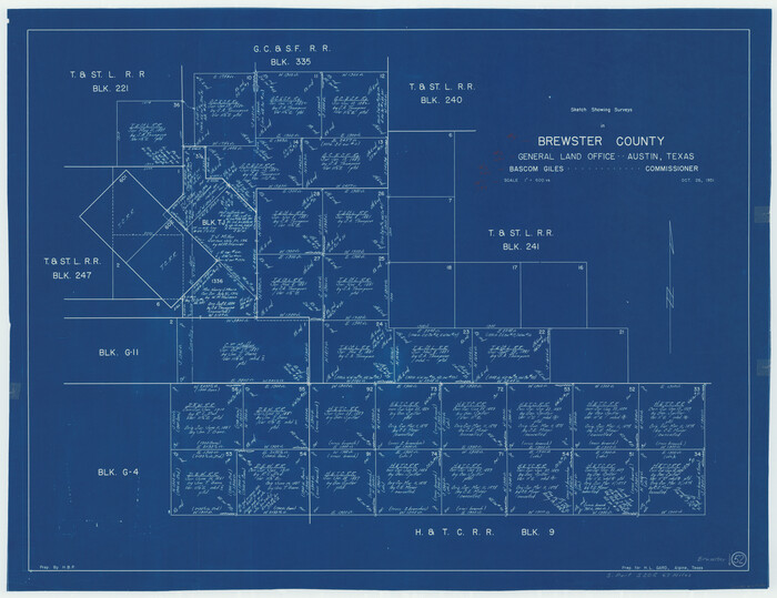 67586, Brewster County Working Sketch 52, General Map Collection