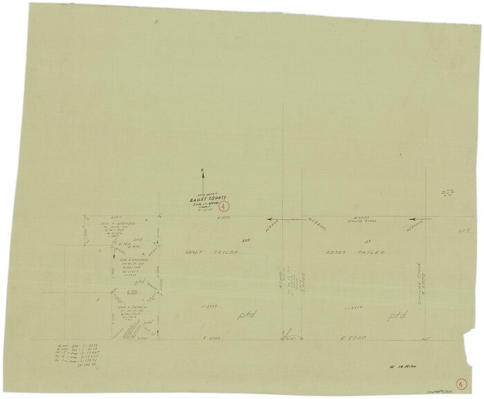 67591, Bailey County Working Sketch 4, General Map Collection
