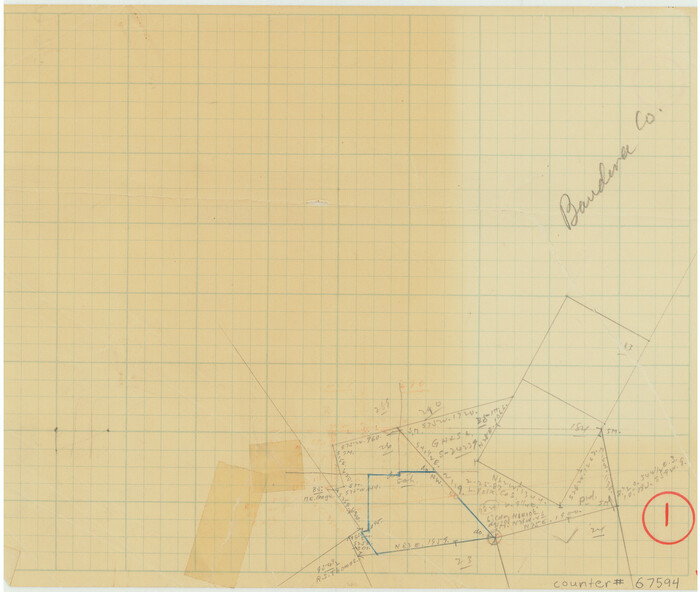 67594, Bandera County Working Sketch 1, General Map Collection