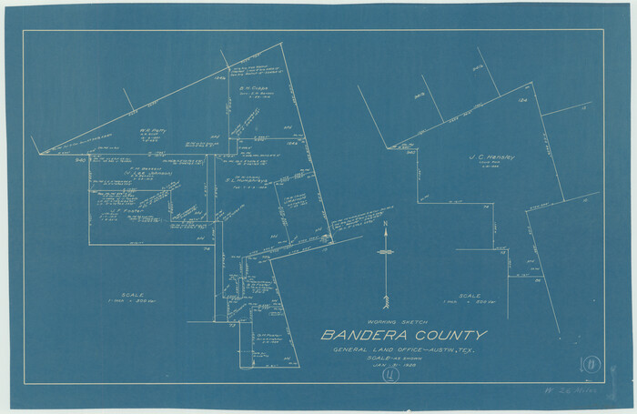 67604, Bandera County Working Sketch 11, General Map Collection