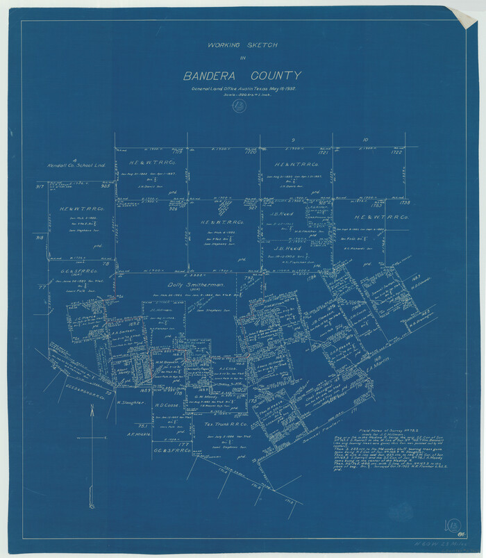 67606, Bandera County Working Sketch 13, General Map Collection