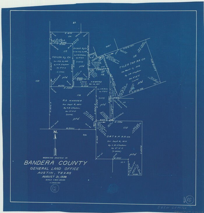67608, Bandera County Working Sketch 15, General Map Collection