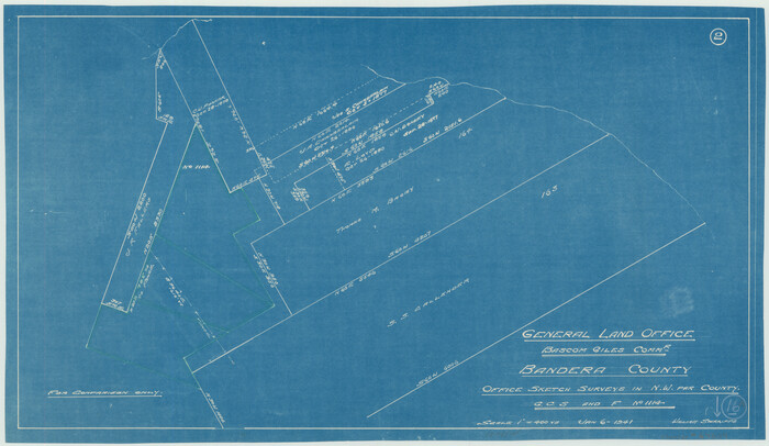 67609, Bandera County Working Sketch 16a, General Map Collection