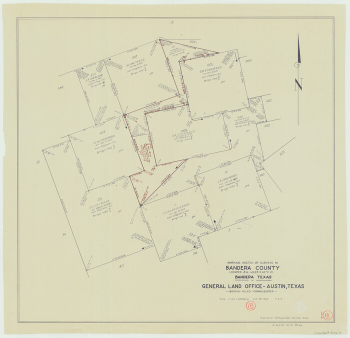 67614, Bandera County Working Sketch 18, General Map Collection