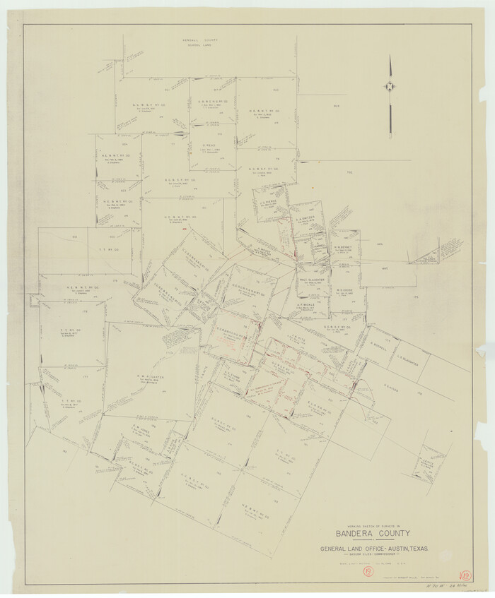 67615, Bandera County Working Sketch 19, General Map Collection