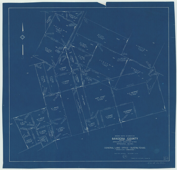 67620, Bandera County Working Sketch 24, General Map Collection