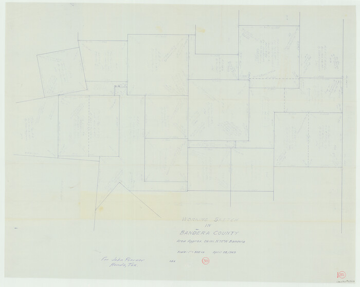 67626, Bandera County Working Sketch 30, General Map Collection